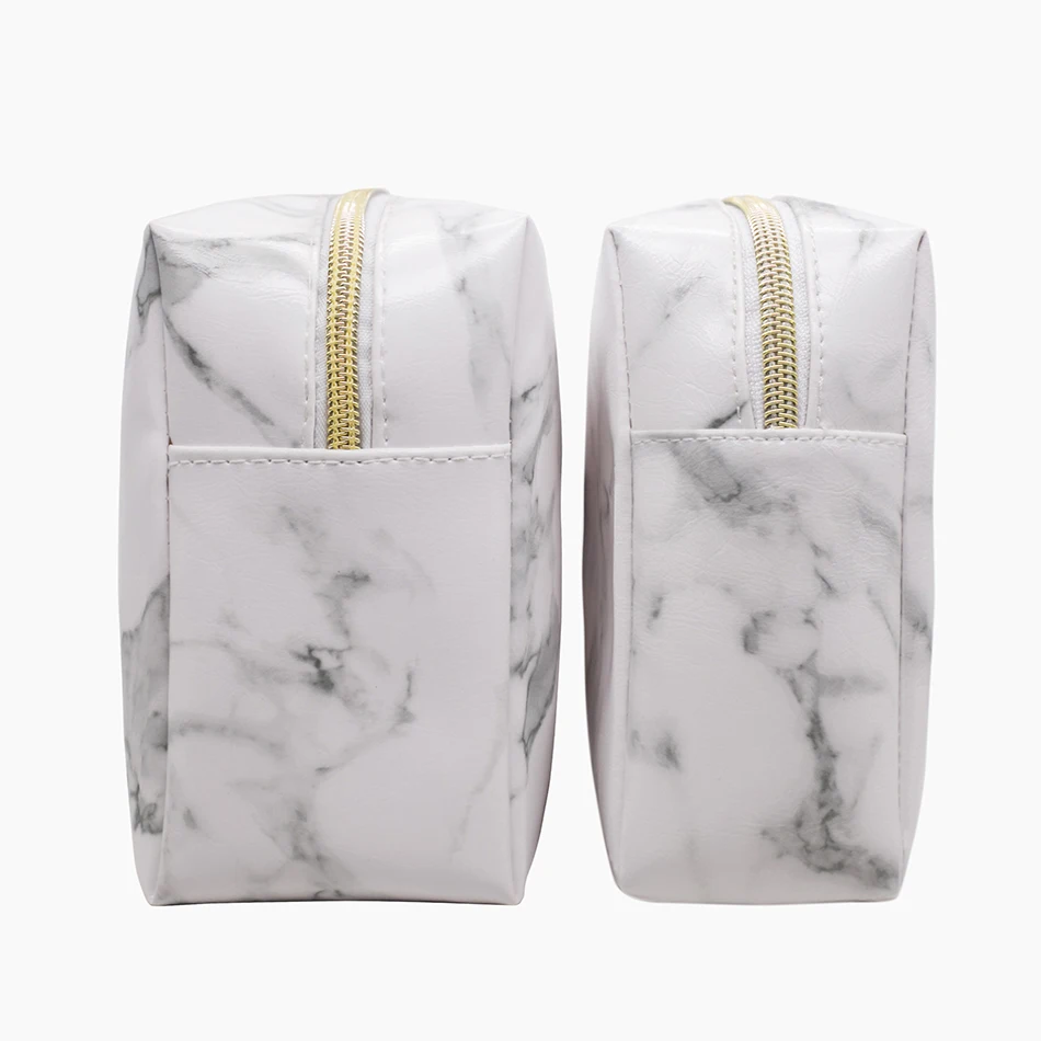 Прямая поставка популярная дорожная косметичка Мраморная искусственная с