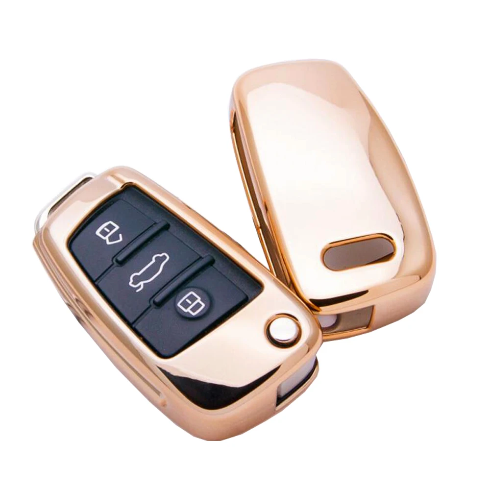 OkeyTech TPU Автомобильный держатель для ключей чехол защиты кожи откидной складной