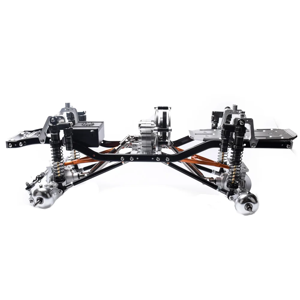 CNC алюминиевый Металл 313 мм Колесная база корпус рамы для RC автомобиля 1/10 осевой
