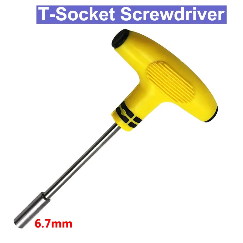 URANN 1pcs Multifunctional T-Sleeve 6.7mm Magnetic Socket Wrench Screwdriver Bread Handle Batch Set | Инструменты