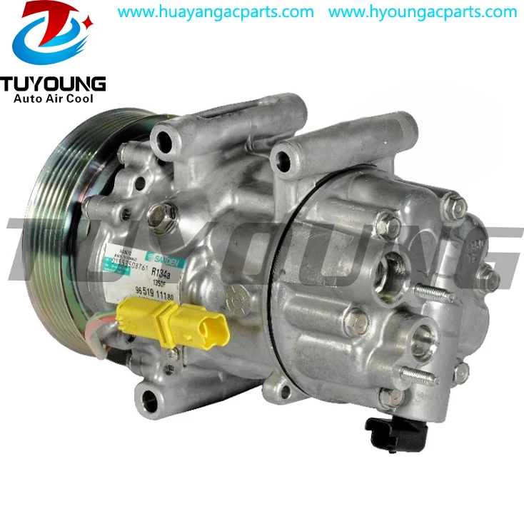 Автоматический компрессор переменного тока SD6C12 6453qp для Citroen C4 Peugeot 307 6453QQ 9651911180