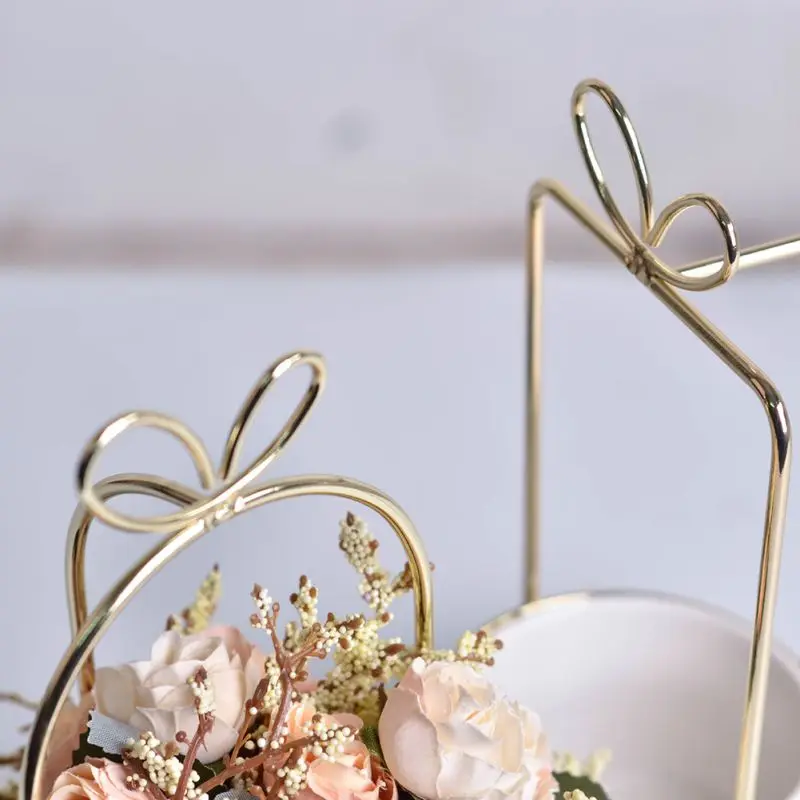 Тестовый цветочный горшок круглая рамка для птицы керамический настольный