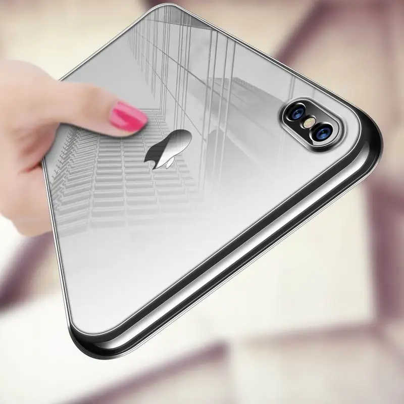 Прозрачный чехол для телефона для iPhone X 8 8Plus 6 6S 7 xr xs max 11 Pro max Твердый чехол для samsung Galaxy S8 S9 S10 Plus Note 10 9 8