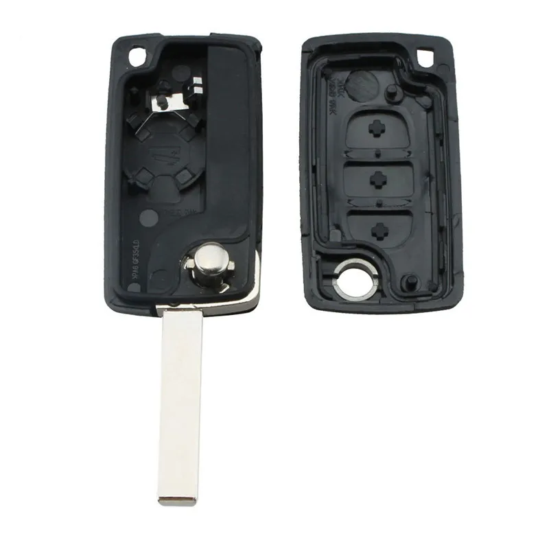 3 Buttons Car Key Refit Cover Case Shell For CITROEN C2 C3 C4 C5 C6 XSARA GRAND PICASSO Flip Fob Uncut Blade Remote | Автомобили и