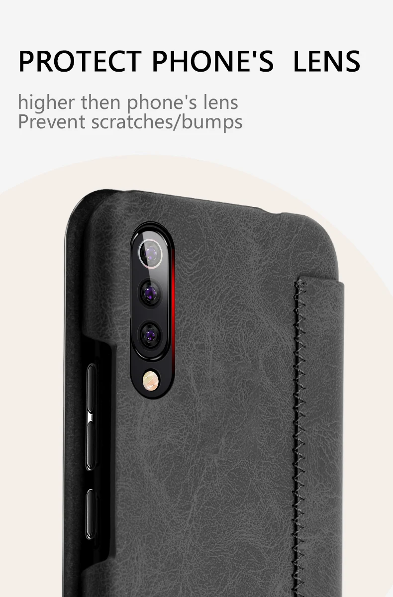 Для Xiaomi Mi9 флип-чехол Mofi Book Cover для Xiaomi Mi9 чехол из искусственной кожи полный чехол для Xiaomi Mi9 прозрачный Чехол кошелек карта