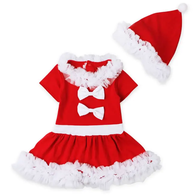 

Наряд для дня рождения и Рождества кружевной комплект одежды для малышей шапка и платье с бантом для свадебной вечеринки костюм из 2 предмет...