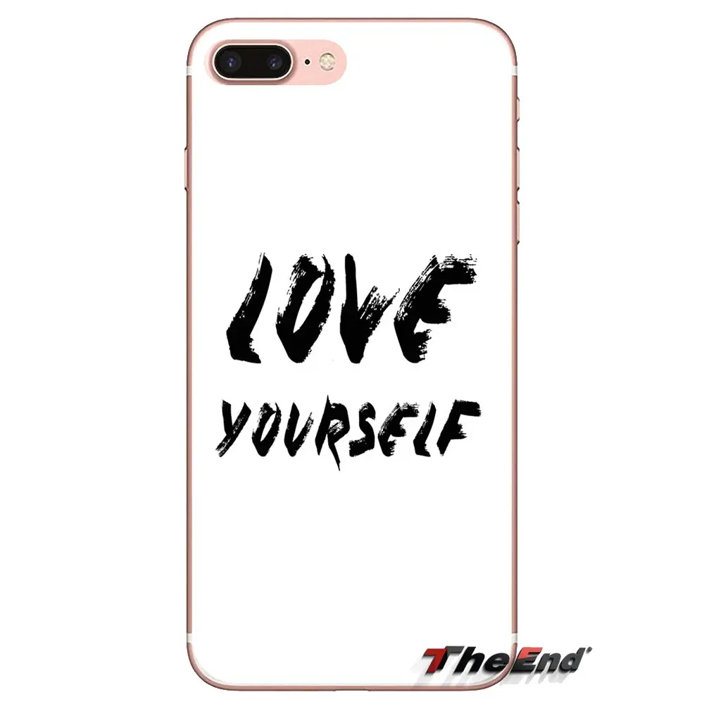 Силиконовый чехол для Samsung Galaxy S3 S4 S5 Mini S6 S7 Edge S8 S9 S10 Plus Note 3 4 5 8 9 Love Yourself Justin Bieber |