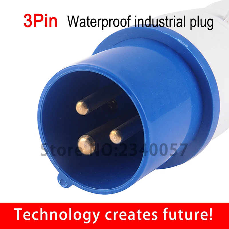 

3 Pin 16A/32A Waterproof Electrical Connector Plug Socket 240V Industrial Socket Plug 16 AMP Socket Connector