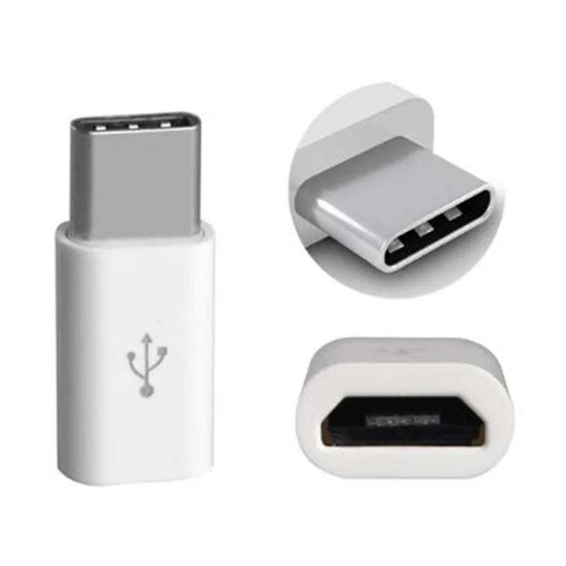 100 шт. USB кабель USB-C 3 1 type C штекер для Micro Женский type-C Кабель-адаптер мобильных