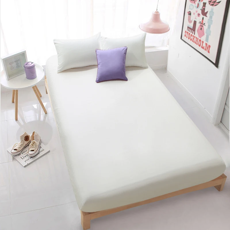 Простыней &amp Подушка Чехол 100% хлопок Простыня на резинке постельное белье