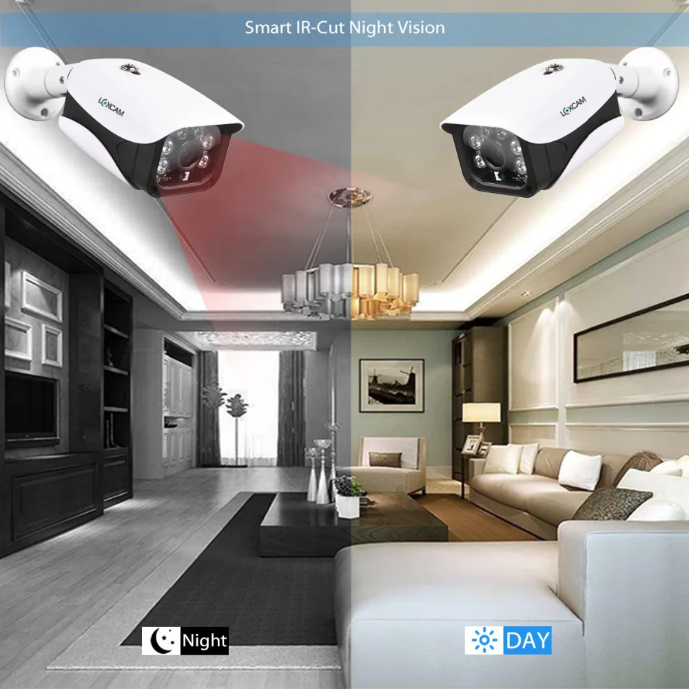 H.265 8CH 4MP CCTV Системы 4 шт. металлический IP66 Водонепроницаемая Для дома и улицы