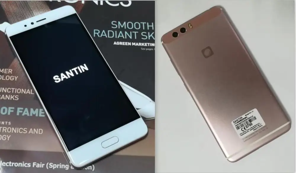 SANTIN n1 телефон 16 МП 4 Гб ОЗУ 64 Гб ПЗУ NFC 5," FHD Восьмиядерный 4G Мобильный LTE телефон 4G Android смартфон металлический телефон pro 7 mix 2 - Цвет: Light Pink