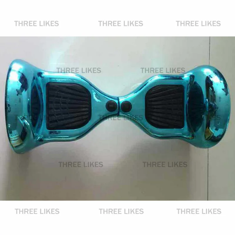 Хром Синий 10 дюймов умный самобалансирующийся 2 колеса стоячий электрический