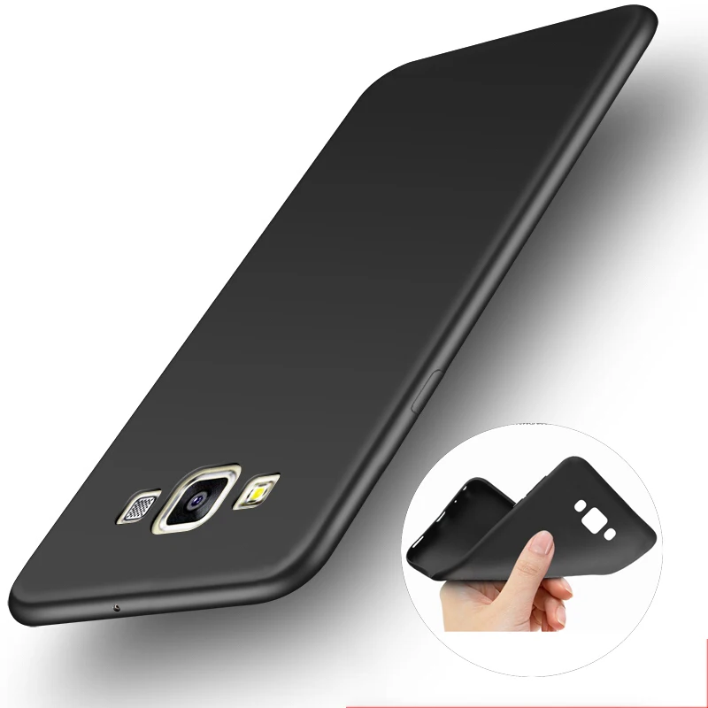 Black Ультратонкий силиконовый мягкий чехол из ТПУ для Samsung Galaxy A3 A5 A7 J3 J5 J7 чехол для Samsung galaxy S6 S7 Edge - Цвет: Black