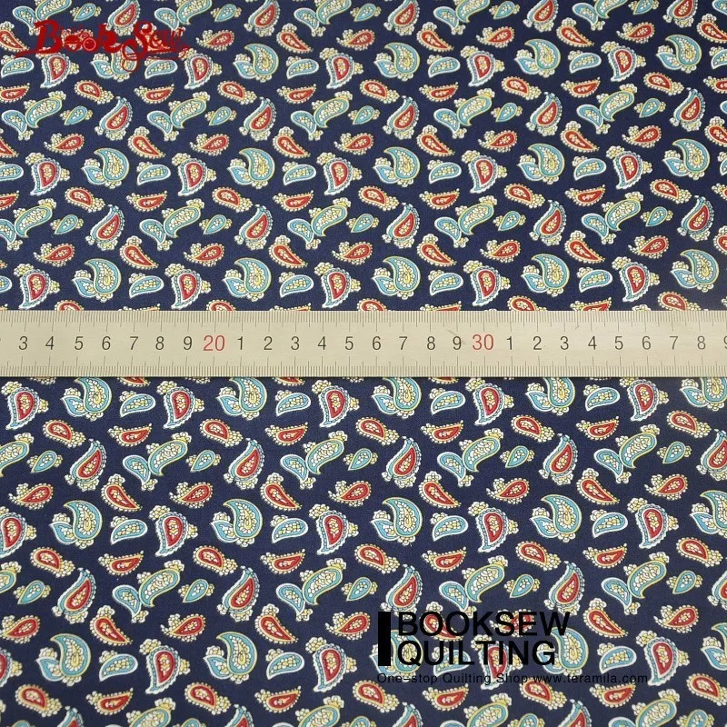 Booksew хлопок поплин Ткань Аксессуары Вышивание лоскутное платье темно-Постельные