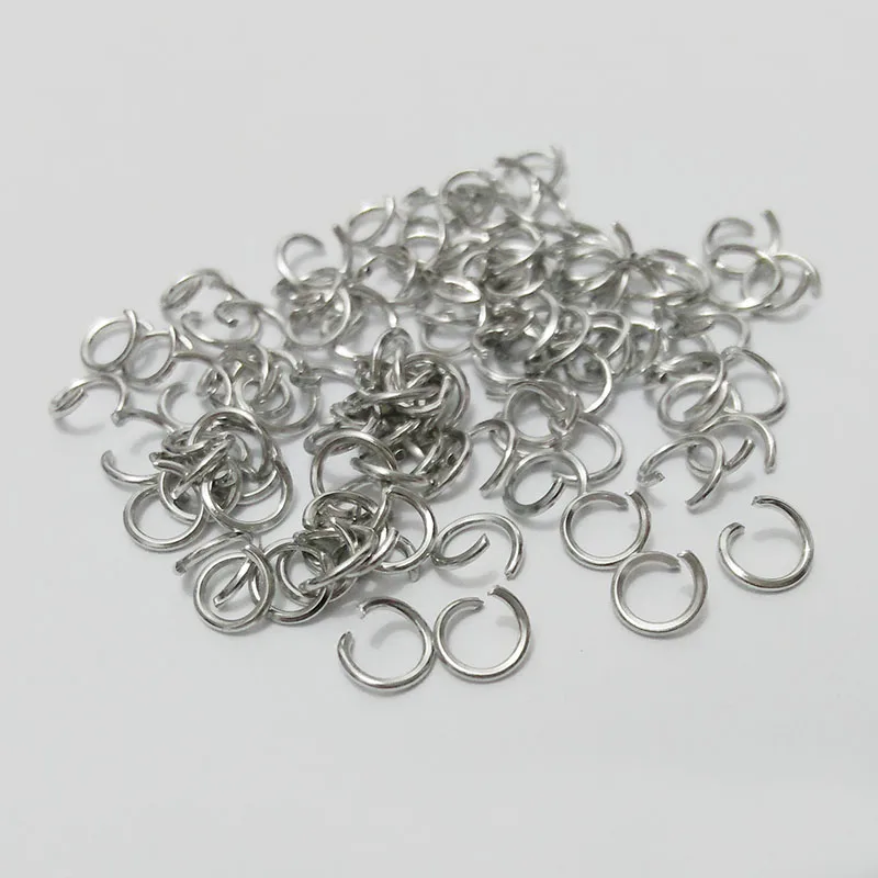 7mm rhodium BEAUCHAMP ювелирные изделия фурнитура ожерелье соединитель прыгающие Кольца Открытые петли крючки браслет из застежек разделитель бусины шнур подвески - Цвет: 7mm rhodium