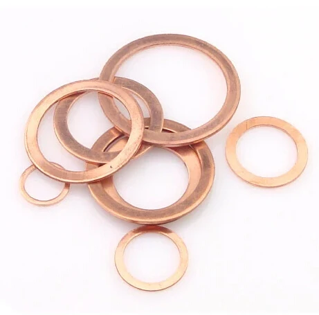 

33x40x1.5mm Copper Gaskets Seals Rings Flat Copper Pads