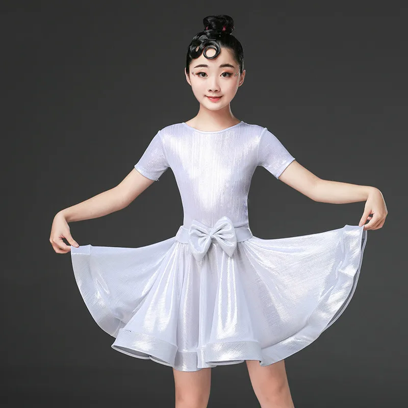 white 3 цвета, детские костюмы самба Чача Румба, модные современные костюмы для латинских танцев, бальные костюмы для девочек, одежда для профессиональной практики - Цвет: white