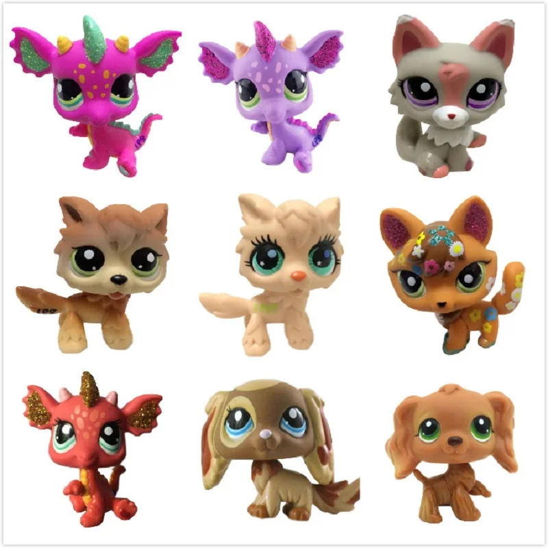LPS Pet Shop милые короткие волосы игрушки для кошек великие Dane Collie собаки пвх экшн