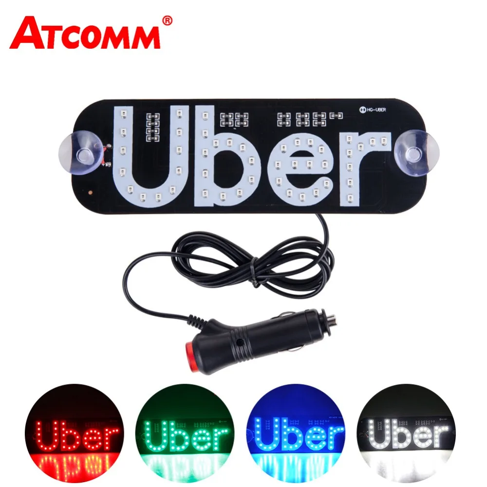 ATcomm 1 шт. Uber Светодиодная панель знака света 12 В Cab светодиодный индикатор