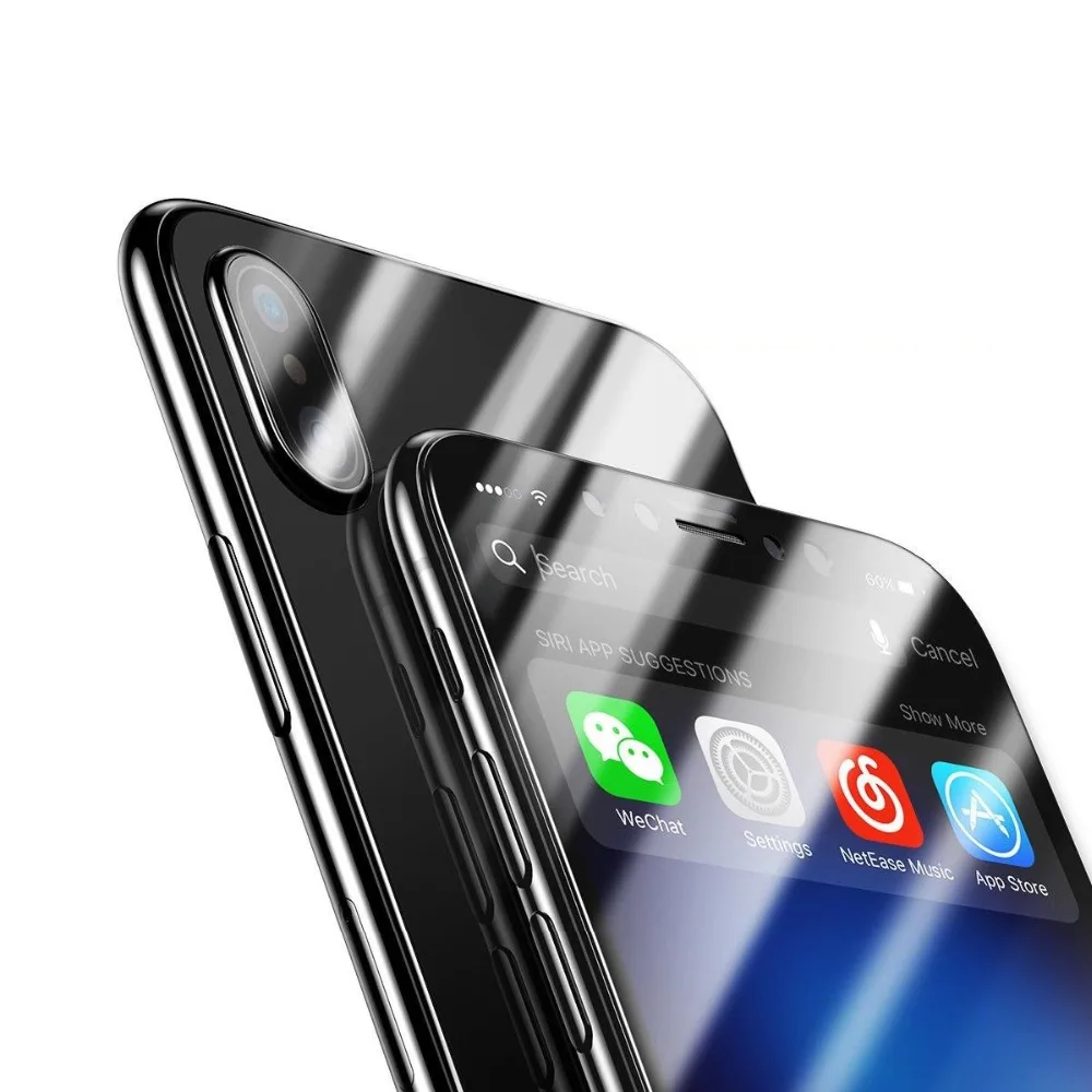 Полное покрытие 6D закаленное Стекло для iPhone X 8 7 PLUS Экран защиты взрывозащищенные для iPhone 6 6s Экран протектор фильм