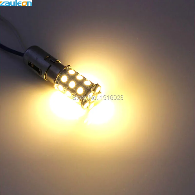 Zauleon 4 шт. 1156 BA15S 1142 BA15D LED теплый белый 3000-3500K RV трейлер СВЕТОДИОДНАЯ лампа