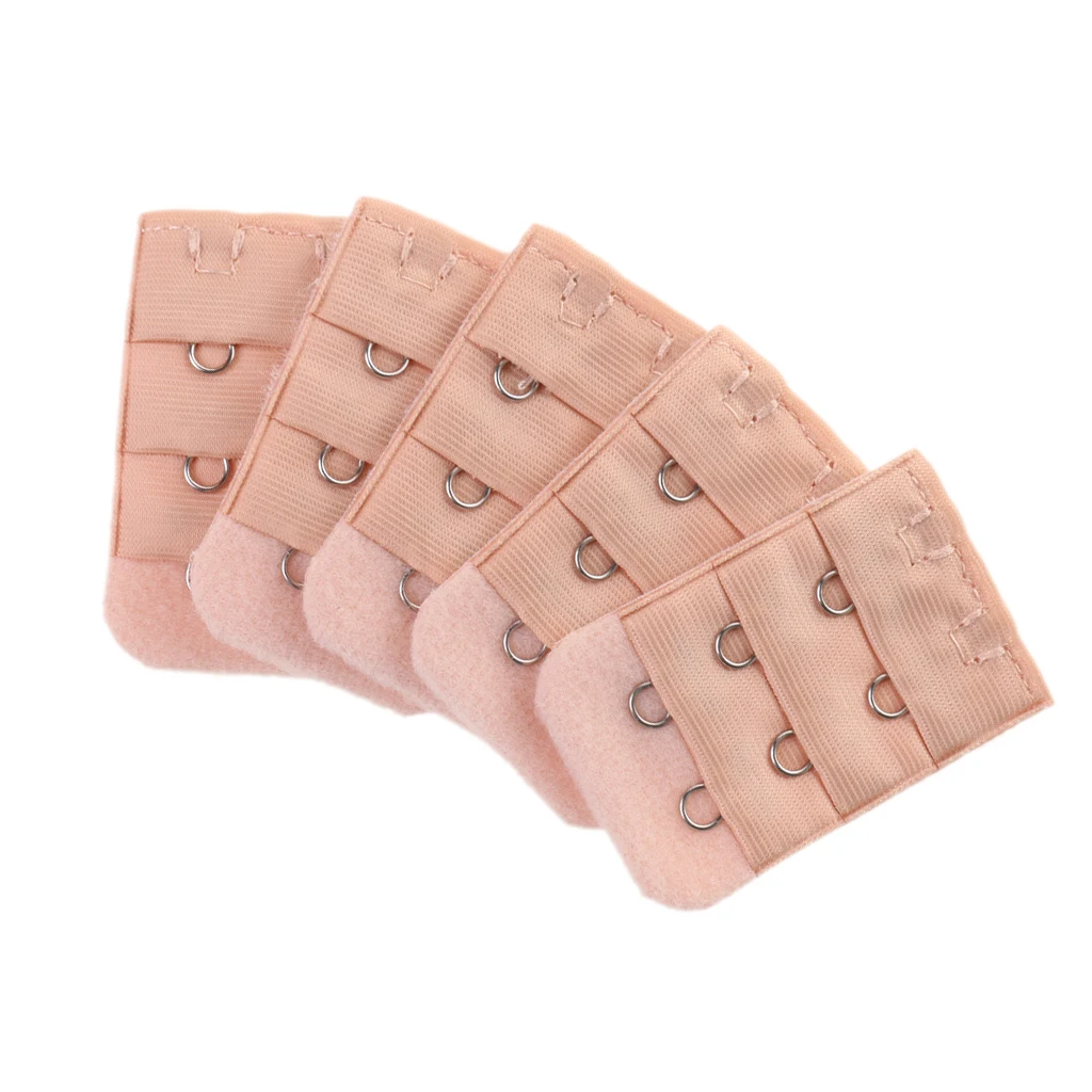 5 шт. эластичные удлинители бюстгальтера для женщин и девочек 2 крючка 3 ряда