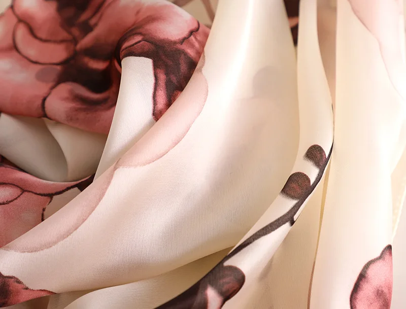 Роскошный бренд чистый Шелковый шарф большой Penoy Цветочный платок Испания модный принт мягкие шарфы летние пляжные хиджаб платок Sjaal