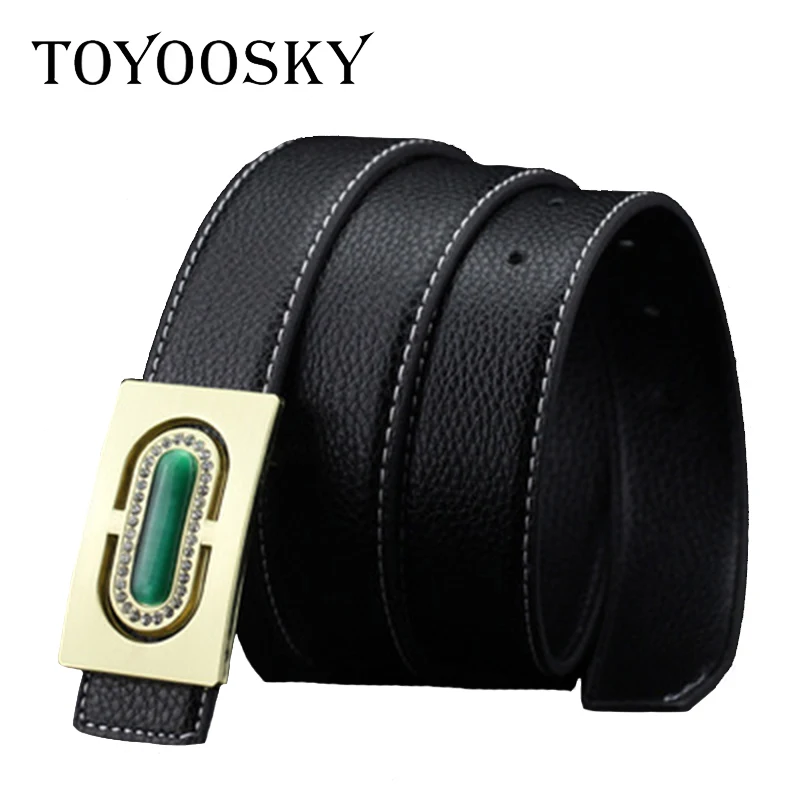 

European Casual Men Wide Belt Antique Green Gemstone Square Alloy Buckle Self-Tie Belt High Quality Luxury Brand Male Waistbelt