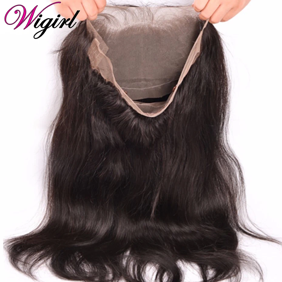 360 Lace Frontal Closure With Bundles Brazilian Body Wave Bundle Pre plucked frontal with bundles |