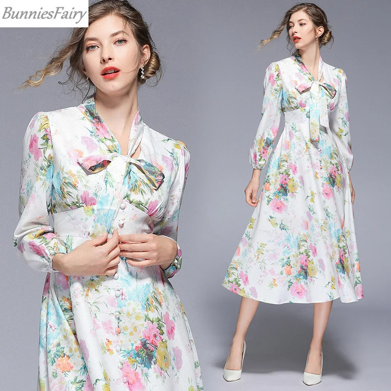 BunniesFairy 2019 Весна Лето Новое Женское винтажное элегантное Пастельное Ретро свежее