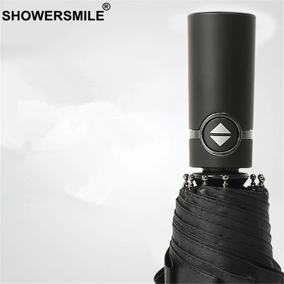 SHOWERSMILE зонт от солнца и дождя 10 ребер Для мужчин ветрозащитный 3 складной