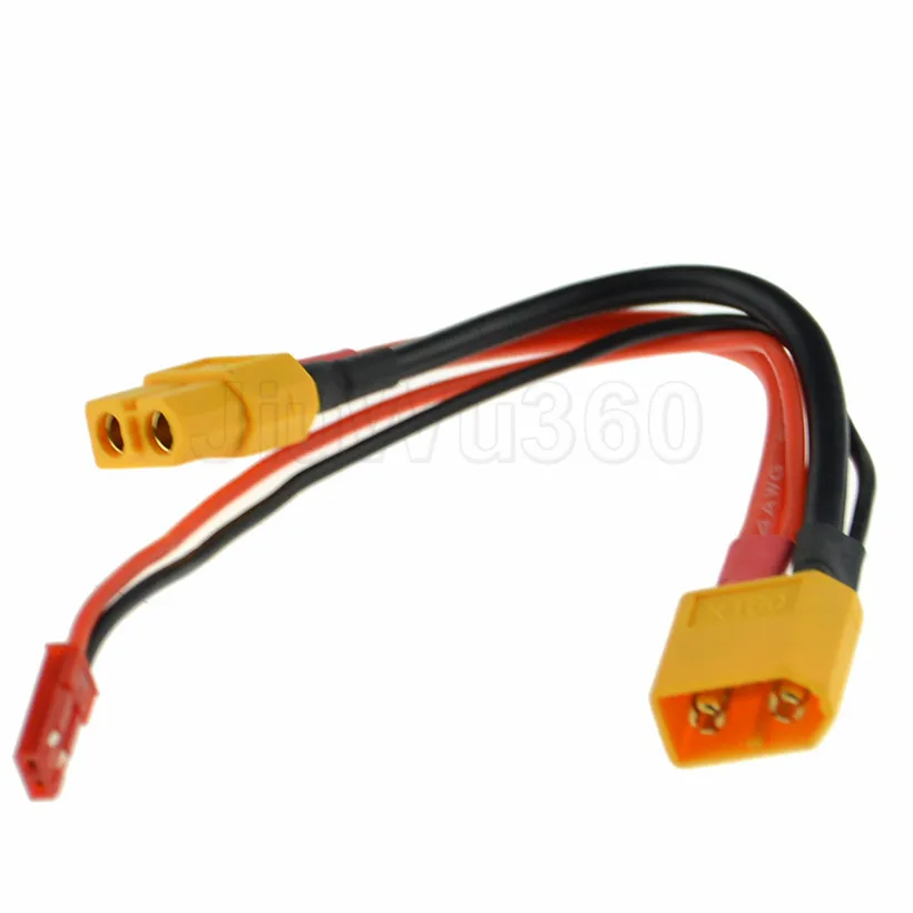 XT60 и JST Разъем Plug Адаптер Зарядное Силовой Кабель Провод для Quadcopter Воздушная