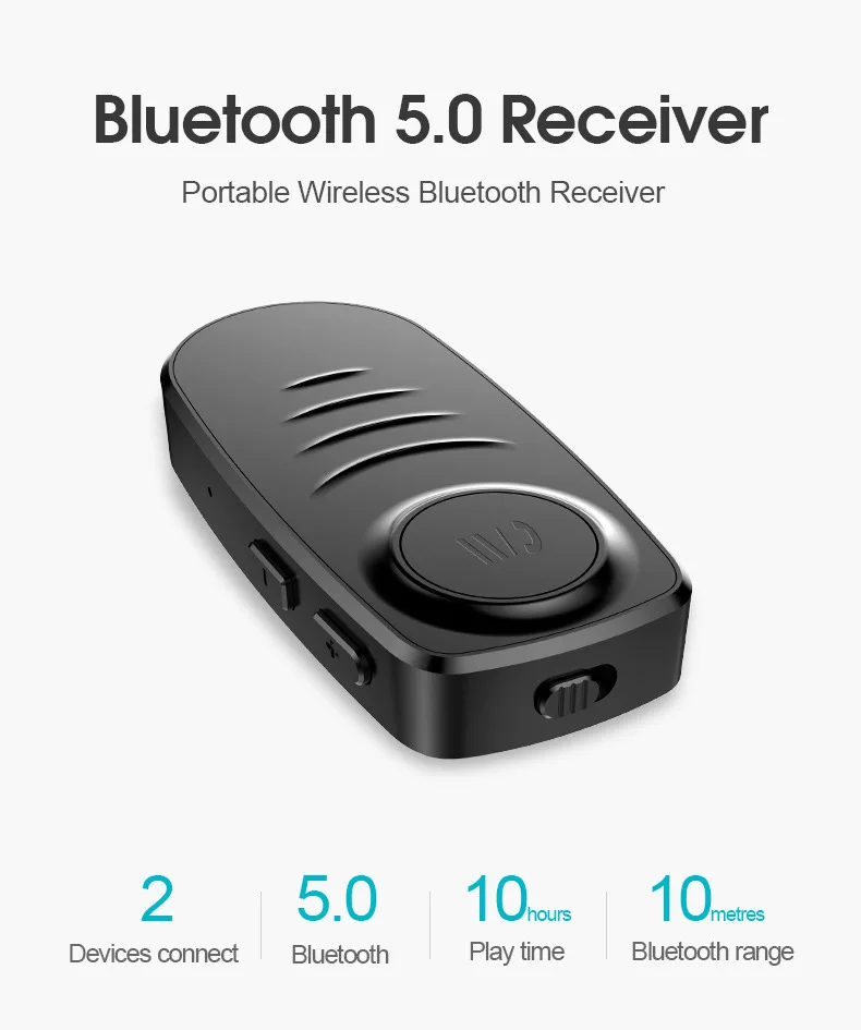 Rovtop 3,5 мм разъем AUX Bluetooth 5,0 стерео аудио музыкальный приемник беспроводной адаптер автомобильный Bluetooth комплект для ТВ ПК наушники Z2