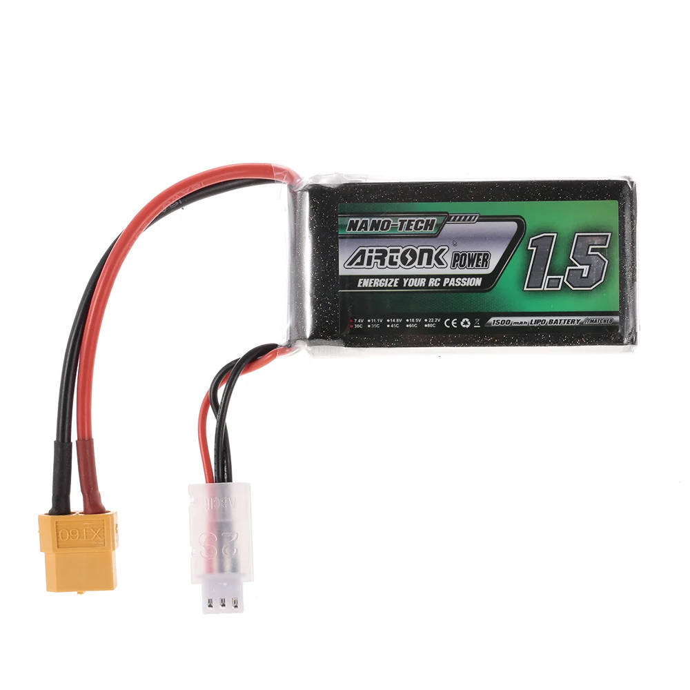 Аккумуляторная батарея LiPo 7 4 В 1500 мАч 850 600 450 30C 2S XT30 XT60 штекер для гоночного дрона