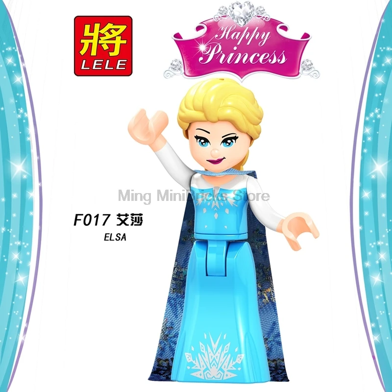 Elsa Logoing Friends Belle Ursula Блокировка принцесса девочка малефисент строительные блоки для детей игрушки Совместимые Logoings фигурки наборы - Цвет: Elsa