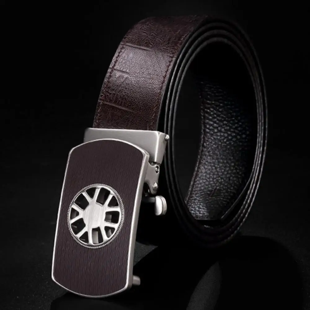 Мужской ремень из натуральной кожи с автоматической пряжкой ZDFJ173|belt for men|belt ff belt |