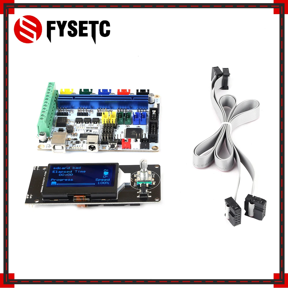 

Плата для 3D-принтера F5 V1.2, материнская плата ATMEGA 2560 с ЖК-дисплеем MINI12864 mini 12864, поддержка Marlin DIY