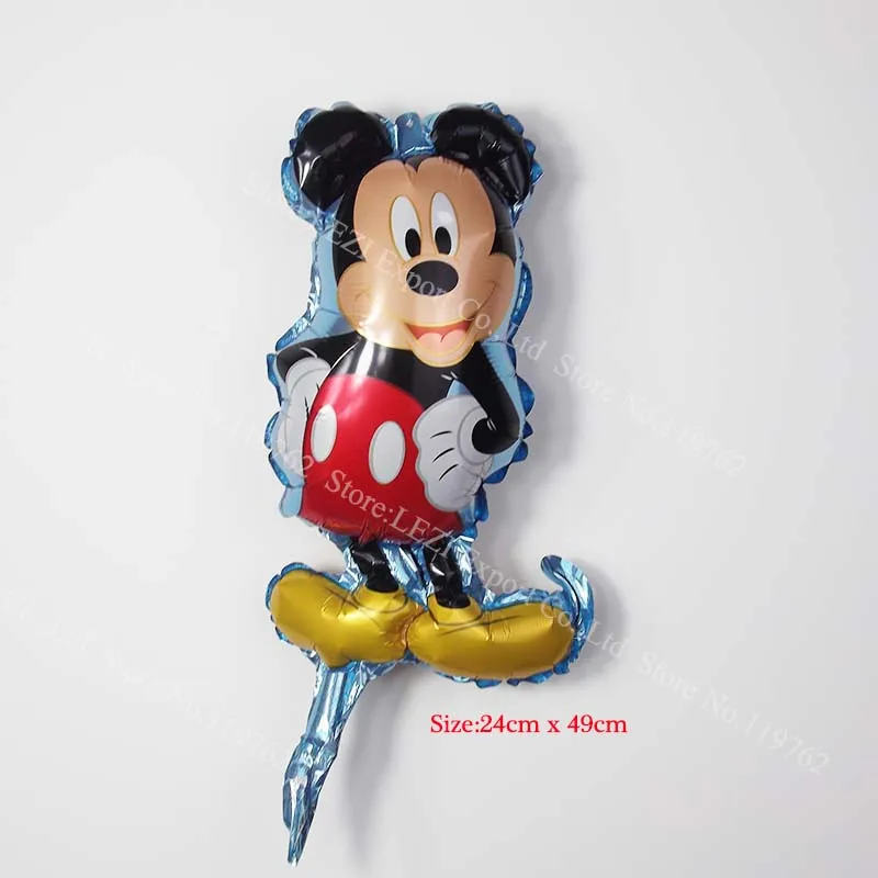 mickey 8 шт. мини воздушные шары из фольги в виде животного День Рождения Декор детские подарки Детские игрушки Лев Обезьяна Зебра олень корова голова животного воздушный шар - Цвет: mickey