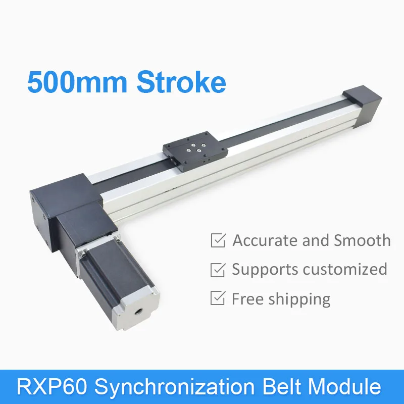 RXP60 500 мм ленточный приводной линейный направляющий модуль CNC скользящий привод