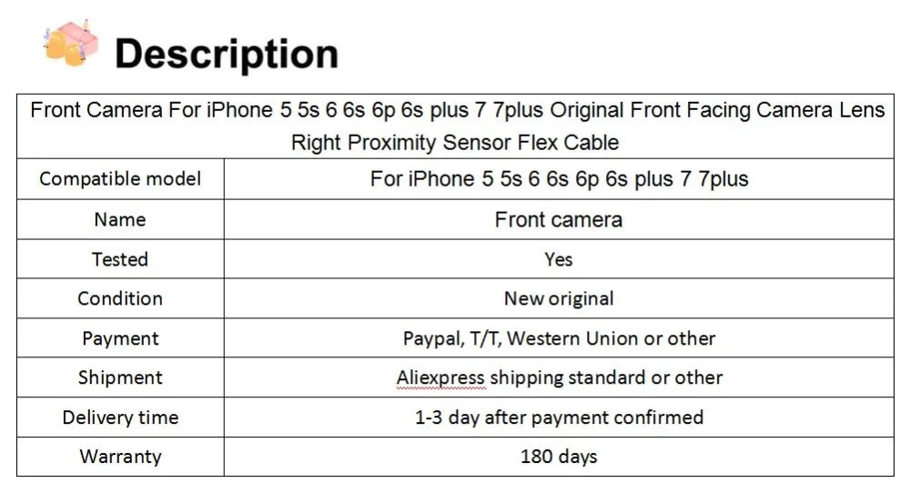 Фронтальная камера для iPhone 5 5S 6 6s 6p 6s plus 7 7plus оригинальная фронтальная камера объектив правый датчик приближения шлейф