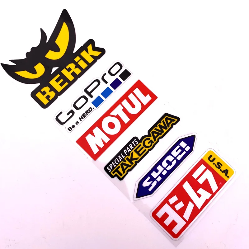 FB010 Для ohlins ngk arai trd ПВХ DIY светоотражающие наклейки мотоциклетные скутерэлектрические мотоциклетные боковые шлемы Украшения этикетка наклейка - Цвет: FB010