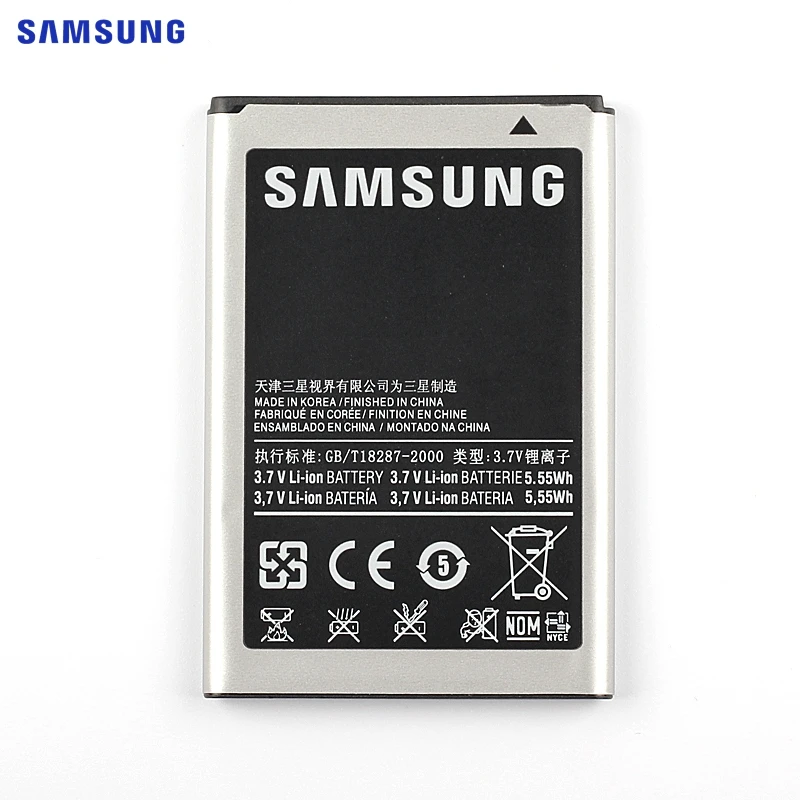 Samsung оригинальная замена Батарея EB504465VU для samsung S8530 S8500 i5700 W799 i5800 I5801 I329 B7620 I8700 B7330 1500