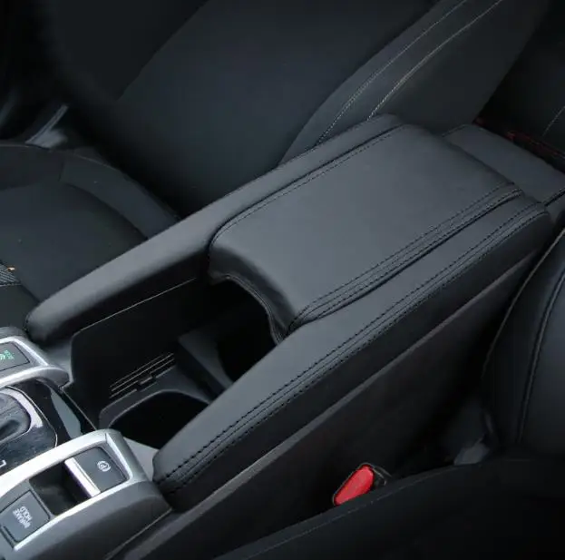 Автомобильная консоль подлокотник коробка кожаный чехол Pad центральный ящик для