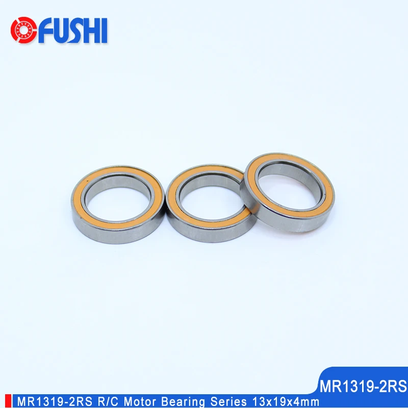 MR1319 2RS подшипник 10 шт. 13x19x4 мм RC двигателя с двойным уплотнением оранжевый тонкие