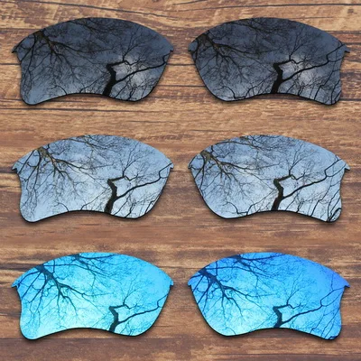 Black.Silver.Blue ToughAsNails поляризованные Сменные линзы для солнцезащитных очков Оукли Flak Jacket XLJ-несколько вариантов - Цвет линз: Black.Silver.Blue