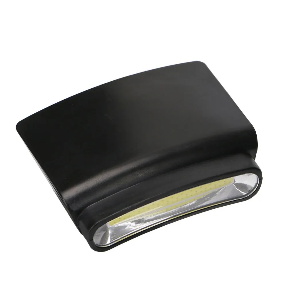3 режима COB светодиодный клип на белая шапка с фонариком шляпа лампа Велоспорт Пеший Туризм Кемпинг ААА Головной фонарь на открытом воздухе Прямая поставка