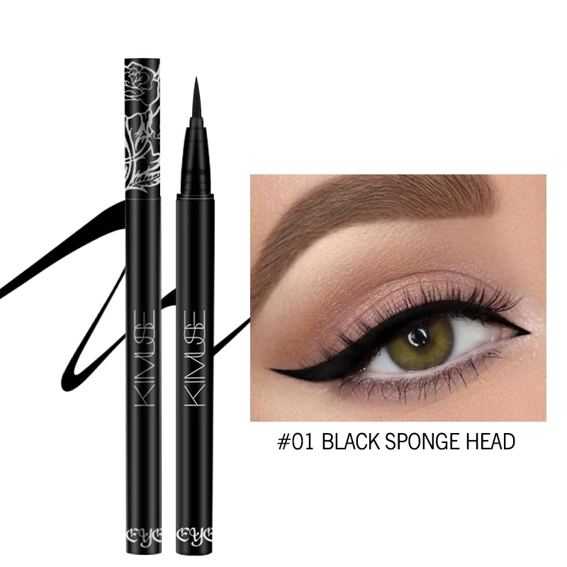 01 KIMUSE 24H Tattoo Eyeliner Pencil Waterproof Pen Precision Long-lasting Liquid Eye Liner Smooth Make Up Tools - Цвет: 01