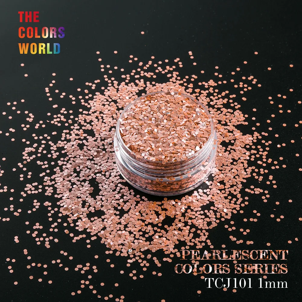 

Pearlescent Light Orange Crystal Metallic luster Color for Nail Glitter nail art decoration makeup facepainting polish TCJ101