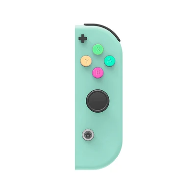 1 пара, новинка, для nintendo Switch, пользовательские Джойстики, белые джойстики Joy Con, NS Switch Joy Con L+ R, джойстик с цветными кнопками ABXY - Цвет: Right Joycon-Green
